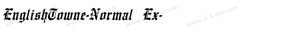EnglishTowne-Normal Ex字体转换